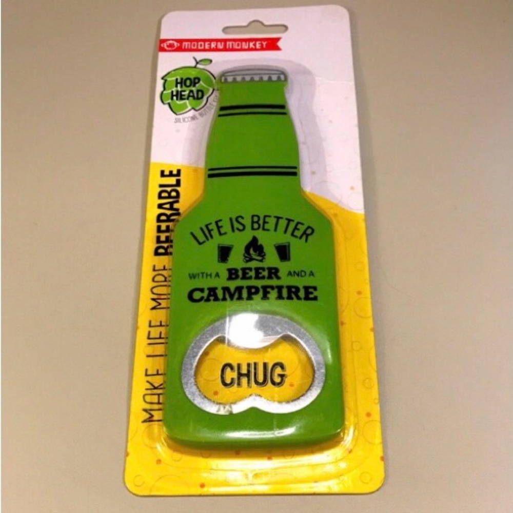 ❌MUST BUNDLE❌Silicone Bottle Key with Metal Opener-NWT